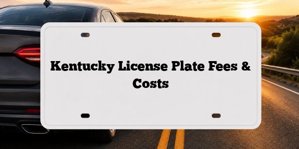 Kentucky License Plate Fees & Costs