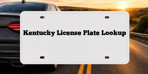 Kentucky License Plate Lookup