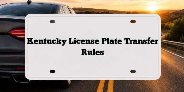 Kentucky License Plate Transfer Rules