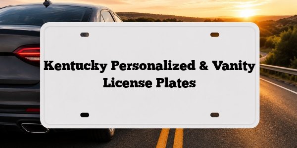 Kentucky Personalized & Vanity License Plates