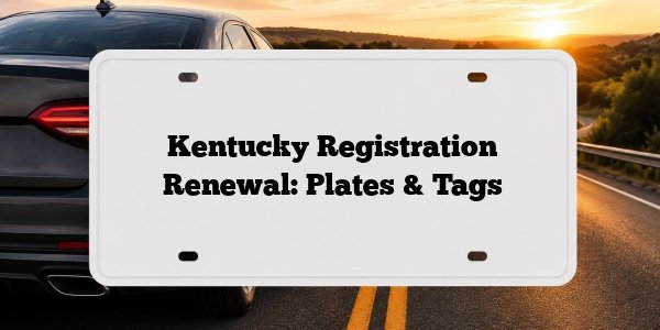 Kentucky Registration Renewal: Plates & Tags