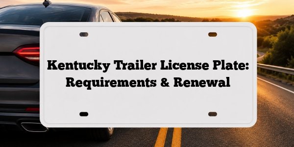 Kentucky Trailer License Plate: Requirements & Renewal